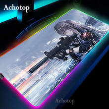 Girls Frontline RGB Mouse Pad Gamer Gaming Mousepad Computer Large Mousepad Backlit Anime Mouse Pads LED Mause Carpet Desk Mat 2024 - buy cheap