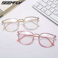 Seemfly-1,0 1,5 2,0 2,5 3,0 3,5 mujeres, gafas para miopía con acabado de ojo de gato, lentes transparentes, gafas femeninas, 4,0-1,0-1,5 2024 - compra barato