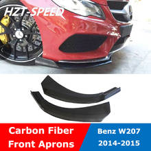 W207 Carbon Fiber Front Bumper Lip Splitter Aprons For Benz W207 E200 E260 E300 Coupe 2014-2015 2024 - buy cheap
