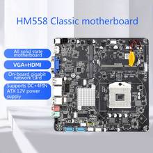 Материнская плата HM55B PGA988 для настольного ПК DDR3 SATA II ITX материнская плата для хоста/HTPC/рекламная машина/Радио 8 ГБ USB 2,0 2024 - купить недорого