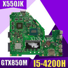 XinKaidi  X550JD X550JK Laptop motherboard for ASUS X550JD FX50J ZX50J A550J X550J X550 Test original mainboard I5-4200H GTX850M 2024 - buy cheap
