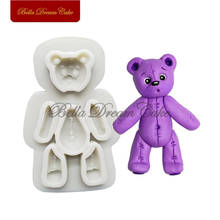 Baby Bear Silicone Mold Cake Border Mould Fondant Chocolate Molds Cake Decorating Tool Sugarcraft Baking Accessories 2024 - buy cheap