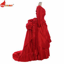 Costumebuy-vestido victoriano Medieval Rococo gótico Retro para mujer, vestido de fiesta de Antonieta, Reina, Princesa, rojo, de lujo, hecho a medida 2024 - compra barato