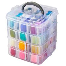 Embroidery Thread Floss Set Including 200 Colors Cross Stitch Sewing Thread with Floss Bins and 48 Pcs Cross Stitch Tool 2024 - buy cheap