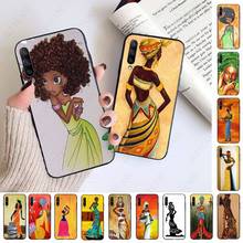 African Beauty woman painting Phone Cover For Samsung Galaxy A51 A71 A21S A10 A20S A20E A30S A40 A50 A70 A11 A40 M31 M30S case 2024 - buy cheap