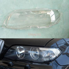 Lente de faro delantero para BMW X5 E53 2004 ~ 2007, cubierta de faro de coche, reemplazo de luz delantera, carcasa automática 2024 - compra barato