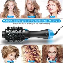 Multi-color One-Step Hair Dryer&Volumizer Electric Hot Air Comb Tangle Detangling Comb Blow Dryer Straight /Curls Hot Air Brush 2024 - buy cheap