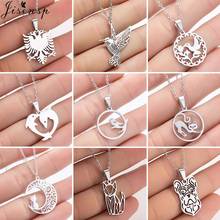 Stainless Steel Hummingbird Necklaces & Pendants Lovely Animal Cat Dog Birds Albanian Eagle Necklace Women Christmas Collares 2024 - buy cheap