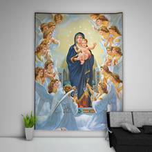 Virgin Mary Wall Hanging Tapestry Custom Bedroom Home Decoration 2024 - buy cheap