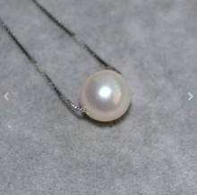 Unique Pearls jewellery Store Genuine Pearl Necklace 8mm White Round Freshwater Pearl 925 Sterling Silver Necklace Fine Jewelry 2024 - buy cheap