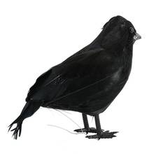 Lifesize preto simulação raven acessório filme falso corvo pássaro decoração festival atacado dia das bruxas caça fantasma suprimentos h0x3 2024 - compre barato