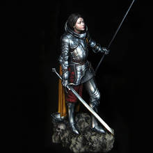 1/24 75mm Resin Model figure GK Joan of Arc Female warrior in armor Fantasy theme Unassembled and unpainted kit 2024 - buy cheap