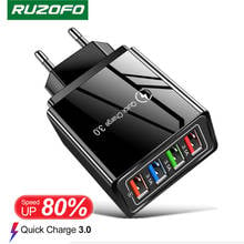 RUZOFO Quick Charge 3.0 EU/US Plug USB Charger For Phone Adapter For iPhone 11 Tablet Portable Wall Mobile Charger Fast Charging 2024 - buy cheap