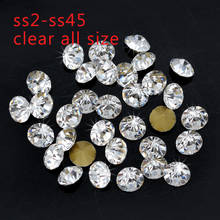 SS1-SS47 1-10.7mm pointed foiled back Crystal rhinestones diamante glass stone Nail art decoration jewelry making beads supplier 2024 - buy cheap
