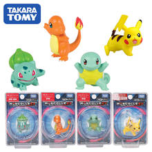 Takara Tomy-figuras de acción de Charmander, Pikachu, Squirtle, Bulbasaur, Anime, juguetes, regalos, 4-6cm 2024 - compra barato