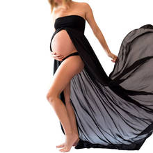 Adereços de fotografia maternidade vestidos de maternidade, roupas grávidas, maxi chiffon vestido de sessão fotográfica vestidos para foto 2024 - compre barato