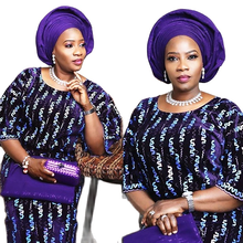 Tela de encaje de terciopelo con lentejuelas, bordado nigeriano, última moda, vestido, gran oferta, 2020 2024 - compra barato