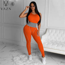 VAZN 2021 European and American New Jumpsuit Fashion Slim Sports Jumpsuit High Stretch Yoga Jumpsuit Jogging Pants 2024 - buy cheap