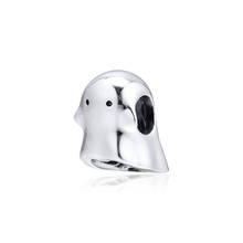 Joyería de plata 925 auténtica, abalorio de Boo the Ghost, se adapta a pulseras de dijes europeos, cuentas de mujer DIY para fabricación de joyas 2024 - compra barato