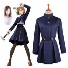 Disfraz de Anime Jujutsu Kaisen Kugisaki nolara para niñas y mujeres, conjunto completo de uniforme para Cosplay 2024 - compra barato