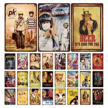 Bollywood Metal Poster Plaque Vintage Metal Famous Indian Movies Sign Tin Sign Wall Decor for Room Garage Iron Painting 2024 - buy cheap
