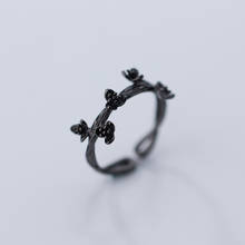 925 Sterling Silver Adjustable Rings For Women Original Handmade Sterling Silver Flower Rings Jewelry 2024 - buy cheap