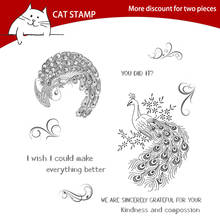 CAT STAMP Beautiful Bird Transparent Clear Stamps For Scrapbooking Card Making Photo Album Silicone Stamp DIY Decorative Crafts 2024 - купить недорого
