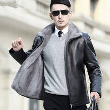 Real Fur Coat Men Natural Mink Fur Coat Genuine Leather Jacket Men Goatskin Winter Coat for Mens Clothing Casaco A16DN5257 YY796 2024 - buy cheap