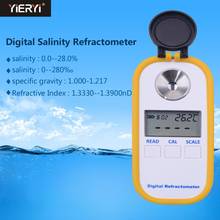 Yieryi DR201 Digital 0-28% Sea Water Salinity Refractometer Meter Salimeter Measurement Tool for Aquarium Seawater Monitoring 2024 - buy cheap