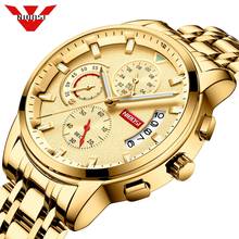 Nibosi relógio de pulso masculino impermeável, relógio de quartzo de luxo da moda, relógio masculino esportivo de 30m, para homens 2024 - compre barato