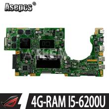 Laptop motherboard Para Asus K501UW K501UW K501UXM K501UQ K501U mainboard original DDR4 4G-RAM I5-6200U GTX960M/950M 2024 - compre barato