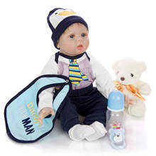 Cute simulated baby reborn dolls 22inch 55cm soft silicone reborn baby doll reborn toddler girl bonecas bebe reborn gift toys 2024 - buy cheap