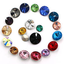Rivoli-diamantes de imitación de cristal para decoración de uñas, cristales redondos para fabricación de joyas, pendientes, collar, accesorios de ropa 2024 - compra barato