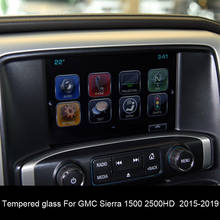 car Navigation Tempered glass film For GMC Sierra 1500 2500HD 3500HD Denali 2015-2019 8 inch media center screen 2024 - buy cheap