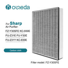 Compatible Hepa and Active Carbon Air filter FZ-Y30SFE Replacement Sharp Purifier KC-930E-W FU-Z31E-W FU-Y30E FU-Z31Y-W KC-830E 2024 - buy cheap