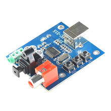 Tarjeta decodificadora de sonido PCM2704 USB DAC a S/PDIF salida analógica de 3,5mm F/PC 2024 - compra barato