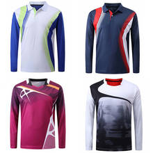 Spring Autumn Long-sleeved sports T-shirt men/women's,Quick-dry Breathable Tennis wear Shirts,Badminton Sportswear Clothes 6010 2024 - buy cheap