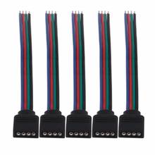 5pcs  4 pin Female plug RGB Connector Cable For SMD 3528 5050 RGB LED Strip Lighting 2024 - buy cheap