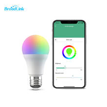 BroadLink Smart Bulb LB27 Wifi Efficiency Controlled Led Colorful Smart LED Dimmable Light Bulb with Alexa Google 2024 - buy cheap