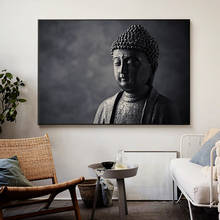 Pintura cavidade budista e clássica escrita em forma de buda, estátua, impressões, arte na parede para sala de estar, decoração de casa, quadros 2024 - compre barato
