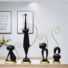 [MGT] figuras de resina de animales de simulación, estatua de gatos de decoración de estilo europeo, adornos creativos para cafetería y tienda de escritorio 2024 - compra barato