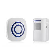 Detector de sensor de movimento de porta, sem fio, visitante inteligente, campainha, segurança da casa, entrada de garagem, alarme com 1 rece plug-in 2024 - compre barato