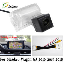 Câmera automotiva para mazda 6 modelos 2016, 2017, 2018 e 6v, visão traseira, compatível com monitor oem 2024 - compre barato