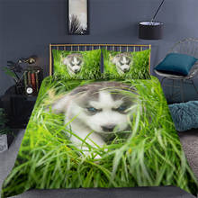 Conjunto de cama de cachorro siberiano, capa de edredom para animais de estimação, king king size 150x210 135x200 220x240 2024 - compre barato