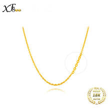 XF800 100% 18k Gold Necklace Real Au750 Yellow Gold 40cm/45cm Chain Wedding Party Gift Romantic For women Girl D20601 2024 - buy cheap