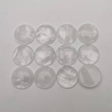 fashion Natural stone crystal 25mm round cabochon beads 12pcs/lot for jewelry making charm Accessories free shipping Wholesale 2024 - buy cheap