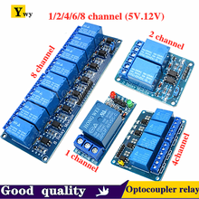 5v 12v 1 2 4 6 8 channel relay module with optocoupler Relay Output 1 2 4 6 8 way relay module for arduino In stock 2024 - buy cheap