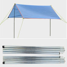 8 PCS Alloy Outdoor Folding Ultralight Sun Shelter Support Rod tarp Beach Tent Pole Reinforced Aluminium 2024 - buy cheap