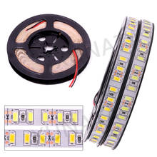 Tira de luces LED SMD 5730 5630, 12V, 120LED/m, Blanco cálido, 50cm, 1m, 2m, 3m, 4m, 5m, no impermeable 2024 - compra barato