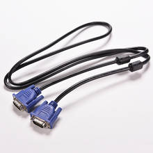 Cable de conector, Monitor de extensión para PC TV, azul, 1,5 M, 5 pies, 15 Pines, VGA, HDB15, SUPER VGA, SVGA, M/M, macho a macho, 1 ud. 2024 - compra barato